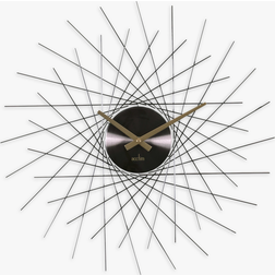 Acctim Lohne Metal Wall Clock, Black Wall Clock