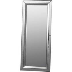 Saddie Extra Large Rectangle Leaner Silver Wall Mirror