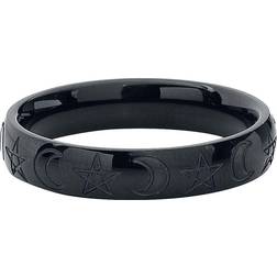 Etnox etNox Mond und Pentagramm Ring Unisex