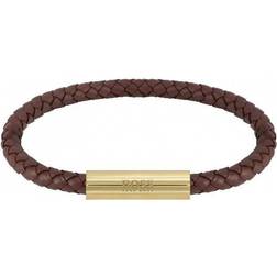 HUGO BOSS Braided Bracelet - Gold/Brown