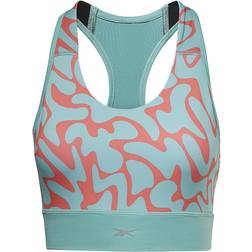 Reebok Run Bra Aop - Klassisk Teal