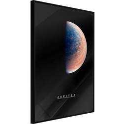 Artgeist med ramme The Solar System: Jupiter Guld 30x45 Plakat