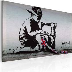 Arkiio Union Jack Kid (Banksy) 60x40 Tavla