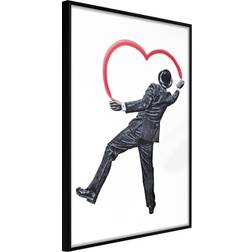 Artgeist med ramme Vandal Heart Sort 30x45 Plakat