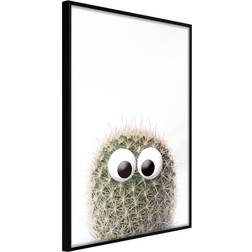 Artgeist med ramme Funny Cactus II Sort 30x45 Plakat