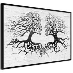 Artgeist med ramme Like the Old Trees Sort 60x40 Plakat