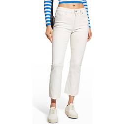 Paige Colette Crop Flare Raw Hem - Braun
