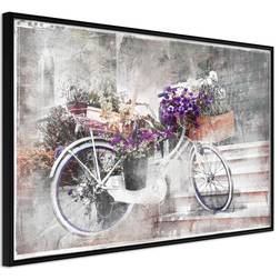 Artgeist Flower Delivery Guld med passepartout Tavla