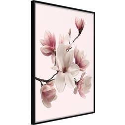 Artgeist med ramme Blooming Magnolias I Guld 30x45 Plakat