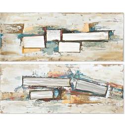 Dkd Home Decor Abstrakt (150 x 3 x 60 cm) (2 antal) Tavla