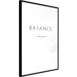 Artgeist med ramme Seek a Balance Guld 40x60 Plakat