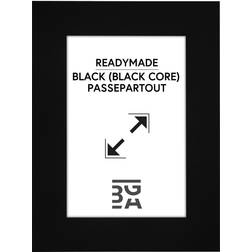 Galleri1 Passepartout Sort (Sort kerne) 20x20 cm (14x14) Ramme