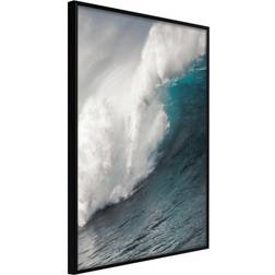 Artgeist med ramme Power of the Ocean Sort 40x60 Plakat