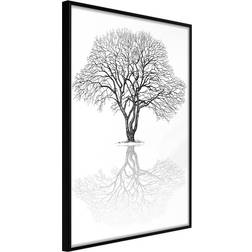 Artgeist med ramme Roots or Treetop Guld 30x45 Plakat