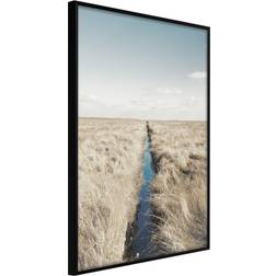 Artgeist med ramme Drainage Ditch Sort 40x60 Plakat