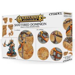 Games Workshop Warhammer Age Of Sigmar Shattered Dominion: 40Mm & 65Mm Round Bases