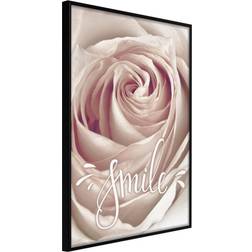 Artgeist med ramme Rose with a Message Guld med passepartout 30x45 Billede