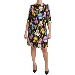 Dolce & Gabbana Cotton Silk Floral Shift Women's Dress