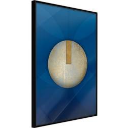 Artgeist med ramme Mysterious Object Guld med passepartout 20x30 Plakat