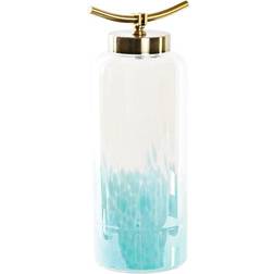 Dkd Home Decor Glas Blå Gyllene Metall Medelhavs (19 x 15 x 41 cm) (Ø 14 cm) Vas