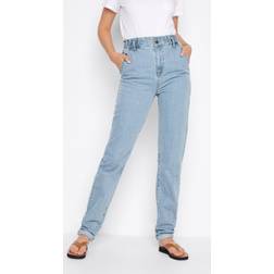 LTS tall paper bag waist tapered jeans