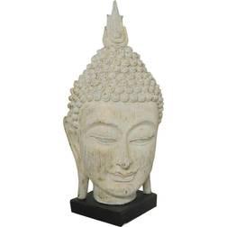 Dkd Home Decor Grå Buddha Harts (33 x 34 x 65 cm) Prydnadsfigur