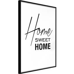 Artgeist med ramme Home I Sort med passepartout 40x60 Billede