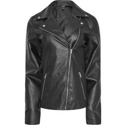 LTS Tall Faux Leather Biker Jacket