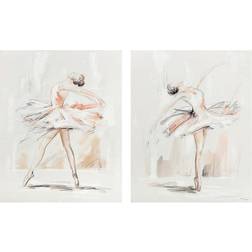 Dkd Home Decor Ballerina (80 x 3,7 x 100 cm) (2 enheder) Billede