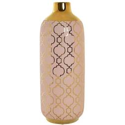 Dkd Home Decor Porslin Rosa Gyllene Orientalisk (15 x 15 x 41,5 cm) Vas