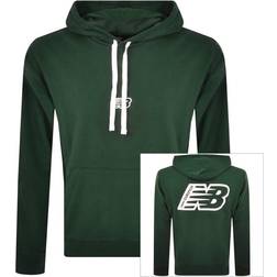 New Balance Essentials Fleece Hoodie - Green Uomini