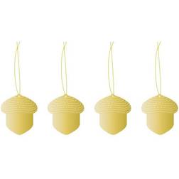 Cooee Design Cooee julhänge mässing 4-pack Acorn Stearinljus