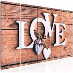 Arkiio Wooden Letters 5 Parts Narrow 225x90 Artgeist sp. z o. o Tavla