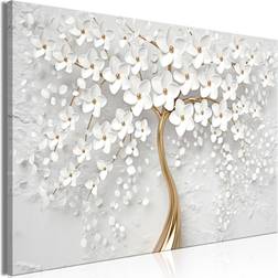 Tiptophomedecor Stretched Canvas Floral Magic Magnolia Wide Framed Art