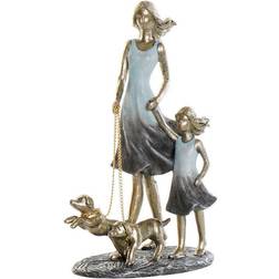 Dkd Home Decor Dekorativ Blå Gylden Harpiks Moderne Familie (16 x 9,5 x 24 cm) Dekorationsfigur