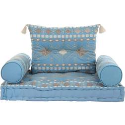 Dkd Home Decor Garden chair Blue Cotton (90 x 50 x 55 cm)