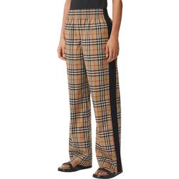 Burberry Louane Trousers Vintage Check - Neutral