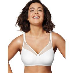 Playtex Womens 18 Hour Smoothing Wirefree Minimizer Bra - White