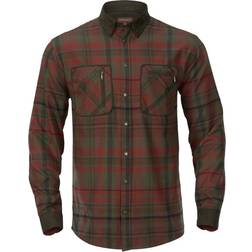Härkila Pajala Hemd Herren - Red Autumn Check