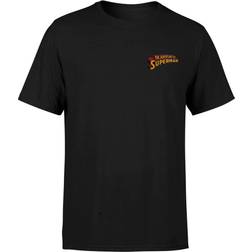 DC Comics Superman Embroidered T-Shirt - Black