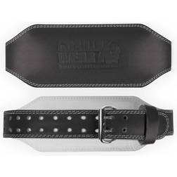 Gorilla Wear 6 Inch Padded Leather Belt Black