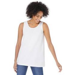 Woman Within Plus Women's Scoop Neck Tank in (Size 4X) Top