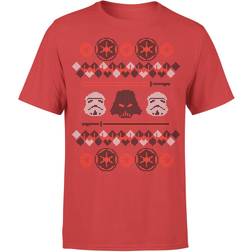 Star Wars Camiseta Navidad Imperio - Hombre/Mujer Rojo