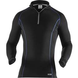 Fristads Longsleeve Polartec Zipper-T-Shirt - Schwarz