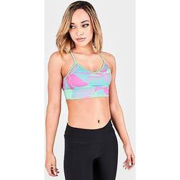 Reebok Women's Classics Contour Floral Print Light-Support Sports Bra Light Sage