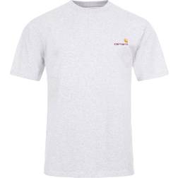 Carhartt WIP Mens American Script T-Shirt Ash Heather