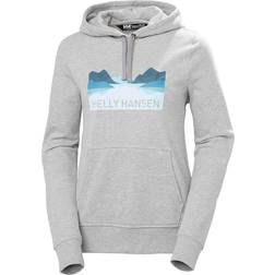 Helly Hansen Nord Graphic Pullover Hoodie - Grey/Melange