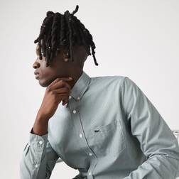Lacoste Bomuld Bomuld Skjorte Elegant Design - Blå
