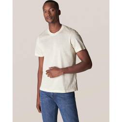 Eton Offwhite Cotton-linen T-shirt Mand Kortærmede T-shirts Ensfarvet hos Magasin