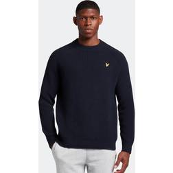Lyle & Scott Shaker Stitch Mock Neck Jumper Z271 Dark Male